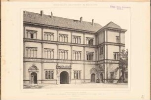 Fürstenhof, Wismar: Ansicht von der Hofseite (aus: Denkmäler Deutscher Renaissance, hrsg. v. K.E.O. Fritsch, 4.Bd., 1891)