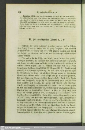 32. Die umliegenden Dörfer u.s.w.