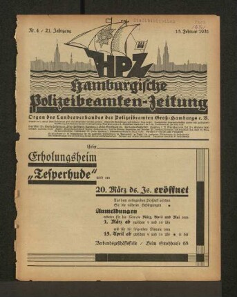 Nr. 4 / 21. Jahrgang 15. Februar 1931
