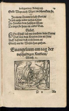 Evangelium am tag der unschuldigen Kindlein ...