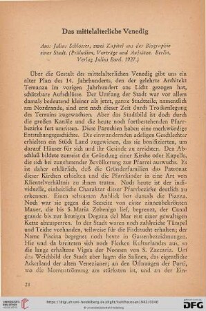 Das mittelalterliche Venedig