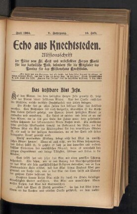 Juli 1904. 10. Heft