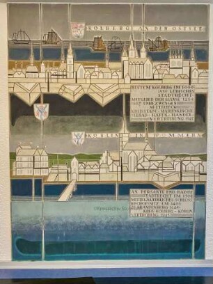 Stormarnhaus: 1. Obergeschoss: Wandmosaik Kolberg-Körlin