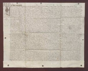 Heiratsabrede zwischen Freiherr Melchior Hannibal von Wolckenstein und Freiin Genebra Christina von Spaur