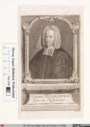 Bildnis Jean-Frédéric Ostervald (Osterwald)