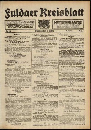 Ausgabe vom Dienstag, den 06. März 1917.