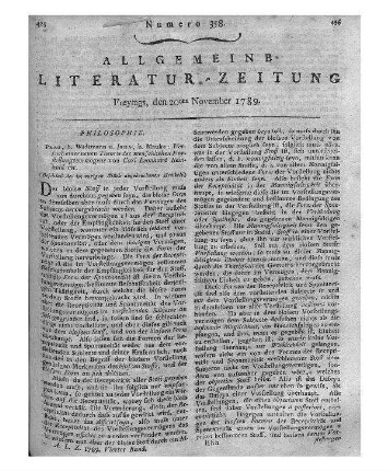 Briegleb, Johann Christian: Grundsätze der philosophischen Rechtsgelehrsamkeit / zum Gebrauch seiner Zuhörer hrsg. von Johann Christian Briegleb. - Coburg : Ahl, 1788