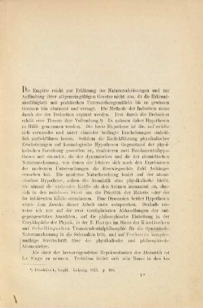 Le Sage als Vorkaempfer der Atomistik