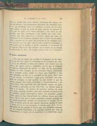 El factor económico
