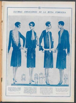 Últimas creaciones de la moda femenina