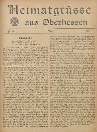 25.1917: Heimatgrüße aus Oberhessen