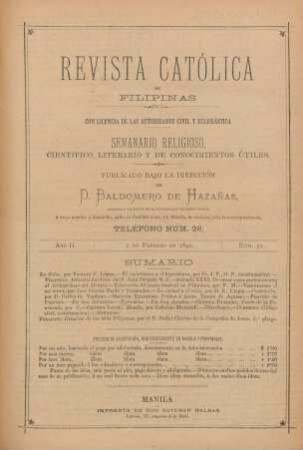 Ano II. 2 de Febrero de 1890, Núm. 52