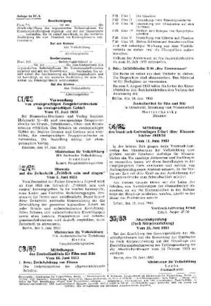 Mitteilungen des Zentralinstituts Film und Bild : 83/53 vom 16. Juni 1953