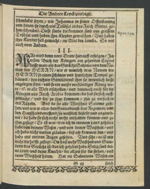 III. [Und was dann nach endung desselbigen erfolgen werde.]
