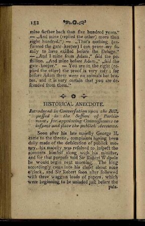 Historical Anecdote