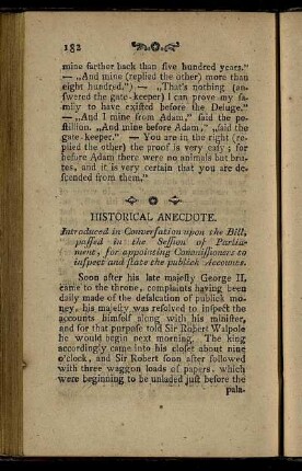 Historical Anecdote
