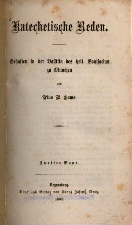 Katechetische Reden, 2