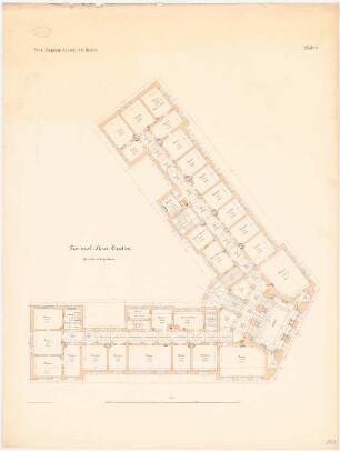 Neue Packhofanlage, Berlin-Moabit: Provinzial-Steuer-Direktion: Grundriss Erdgeschoss 1:100