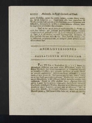 In Narrationem Historicam