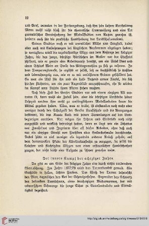 Der innere Kampf der achtziger Jahre