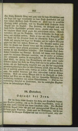 14. October. Schlacht bei Jena