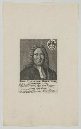 Bildnis des Ioh. Christop. Hoeflich