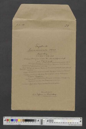 Band 50: Sommersemester 1909 (Dr. med u. phil., a. o. Professor in Heidelberg)