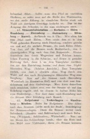 43. Hofgeismar - Veckerhagen - Staufenberg - Münden.