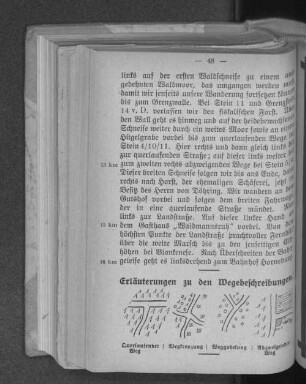 Erläuterungen zu den Wegbeschreibungen.