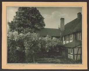 "Idyllischer Winkel" Friedrichstraße Nr. 2. Detmold. Friedrichstr. Papierabzug