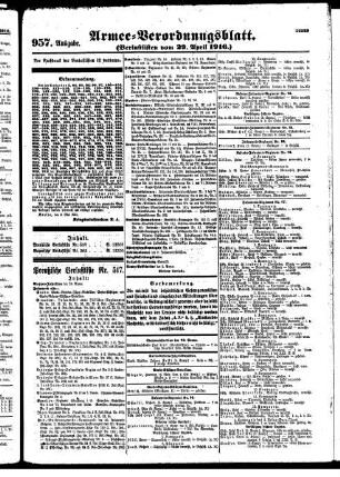 957. Ausgabe.Samstag, 29. April 1916