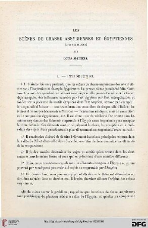 40: Les scènes de chasse assyriennes et égyptiennes