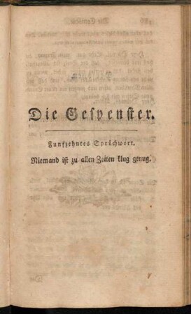 Die Gespenster.