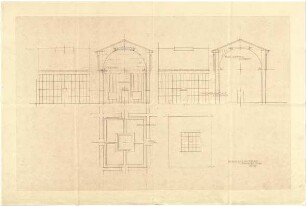 Döllgast, Hans; München; Alte Pinakothek, Wiederaufbau - Ansichten; Grundrisse