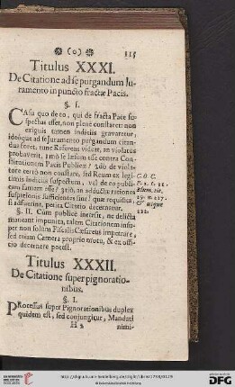 (Titulus XXXI - XL)
