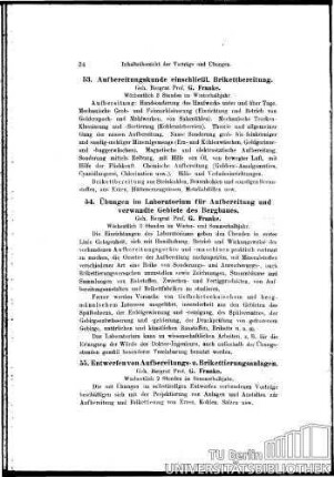 54. Übungen im Laboratorium für Aufbereitung und verwandte Gebiete des Bergbaues