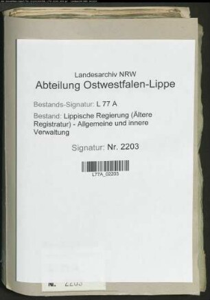 Konkurs des Amtmann Lucanus zu Detmold: Rentkammer ./. Erben des Amtmanns Lucanus zu Detmold