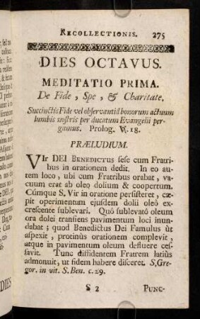 275-286, Meditatio Prima.