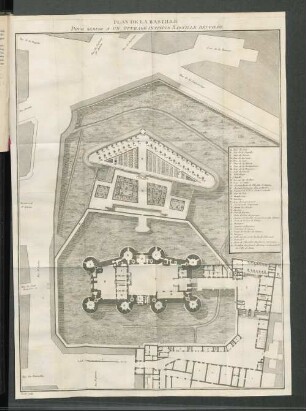 Plan de la Bastille Pour servir a un ouvrage intitule Bastille dévoilée
