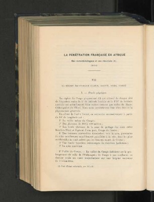 La penetration francaise en Afrique