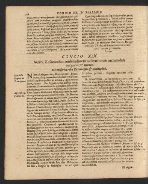 Concio XIX.