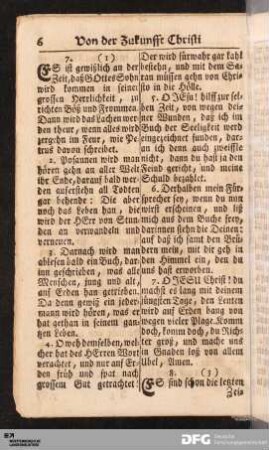 Von der Zukunfft Christi zum Gericht.
