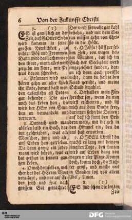 Von der Zukunfft Christi zum Gericht.