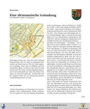 Munzingen: Eine alemannische Gründung.