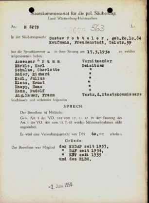 Votteler, Gustav