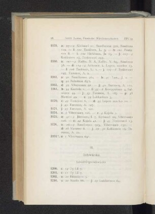 III. Schwänke