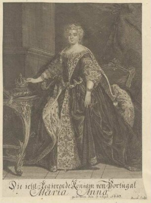 Bildnis der Maria Anna, Königin von Portugal