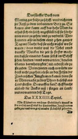Das XXXIIII. Capitel.