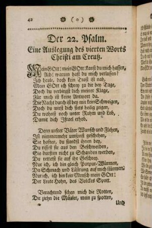 42-52, Der 22. - 26. Psalm