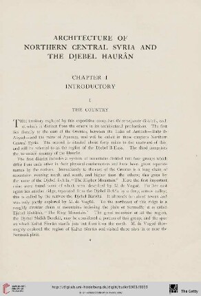 Chapter I. Introductory